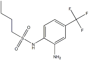 N-[2-amino-4-(trifluoromethyl)phenyl]butane-1-sulfonamide 结构式