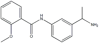 N-[3-(1-aminoethyl)phenyl]-2-methoxybenzamide 结构式