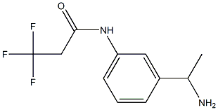 N-[3-(1-aminoethyl)phenyl]-3,3,3-trifluoropropanamide 结构式