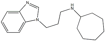 N-[3-(1H-1,3-benzodiazol-1-yl)propyl]cycloheptanamine 结构式