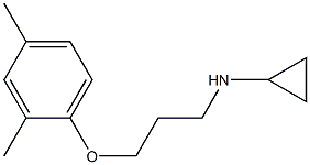 N-[3-(2,4-dimethylphenoxy)propyl]cyclopropanamine 结构式