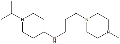 N-[3-(4-methylpiperazin-1-yl)propyl]-1-(propan-2-yl)piperidin-4-amine 结构式