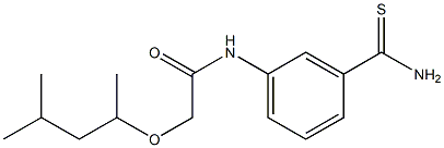 N-[3-(aminocarbonothioyl)phenyl]-2-(1,3-dimethylbutoxy)acetamide 结构式