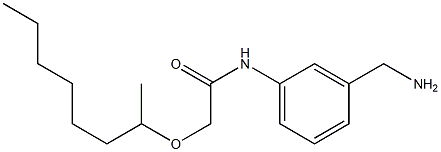 N-[3-(aminomethyl)phenyl]-2-(octan-2-yloxy)acetamide 结构式