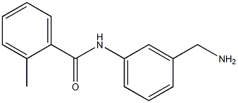 N-[3-(aminomethyl)phenyl]-2-methylbenzamide 结构式