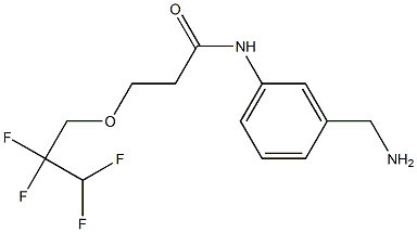N-[3-(aminomethyl)phenyl]-3-(2,2,3,3-tetrafluoropropoxy)propanamide 结构式
