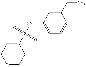 N-[3-(aminomethyl)phenyl]morpholine-4-sulfonamide 结构式