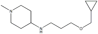 N-[3-(cyclopropylmethoxy)propyl]-1-methylpiperidin-4-amine 结构式