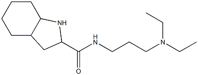 N-[3-(diethylamino)propyl]octahydro-1H-indole-2-carboxamide 结构式