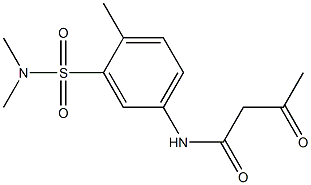 N-[3-(dimethylsulfamoyl)-4-methylphenyl]-3-oxobutanamide 结构式