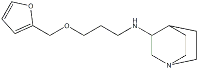 N-[3-(furan-2-ylmethoxy)propyl]-1-azabicyclo[2.2.2]octan-3-amine 结构式