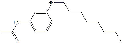 N-[3-(octylamino)phenyl]acetamide 结构式