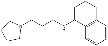 N-[3-(pyrrolidin-1-yl)propyl]-1,2,3,4-tetrahydronaphthalen-1-amine 结构式