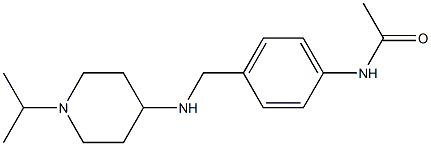 N-[4-({[1-(propan-2-yl)piperidin-4-yl]amino}methyl)phenyl]acetamide 结构式