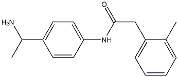 N-[4-(1-aminoethyl)phenyl]-2-(2-methylphenyl)acetamide 结构式