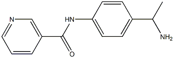 N-[4-(1-aminoethyl)phenyl]nicotinamide 结构式