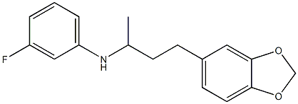 N-[4-(2H-1,3-benzodioxol-5-yl)butan-2-yl]-3-fluoroaniline 结构式