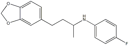 N-[4-(2H-1,3-benzodioxol-5-yl)butan-2-yl]-4-fluoroaniline 结构式