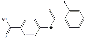 N-[4-(aminocarbonothioyl)phenyl]-2-iodobenzamide 结构式