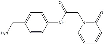 N-[4-(aminomethyl)phenyl]-2-(2-oxopyridin-1(2H)-yl)acetamide 结构式