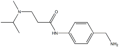 N-[4-(aminomethyl)phenyl]-3-[isopropyl(methyl)amino]propanamide 结构式