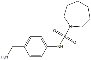 N-[4-(aminomethyl)phenyl]azepane-1-sulfonamide 结构式