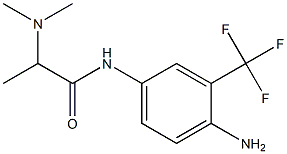 N-[4-amino-3-(trifluoromethyl)phenyl]-2-(dimethylamino)propanamide 结构式