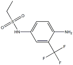 N-[4-amino-3-(trifluoromethyl)phenyl]ethanesulfonamide 结构式