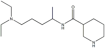 N-[5-(diethylamino)pentan-2-yl]piperidine-3-carboxamide 结构式