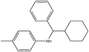 N-[cyclohexyl(phenyl)methyl]-4-methylaniline 结构式