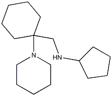 N-{[1-(piperidin-1-yl)cyclohexyl]methyl}cyclopentanamine 结构式