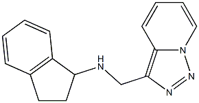 N-{[1,2,4]triazolo[3,4-a]pyridin-3-ylmethyl}-2,3-dihydro-1H-inden-1-amine 结构式