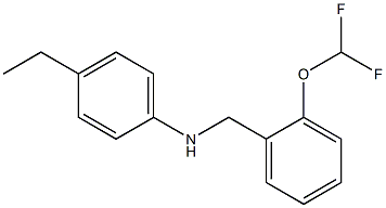 N-{[2-(difluoromethoxy)phenyl]methyl}-4-ethylaniline 结构式