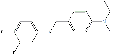 N-{[4-(diethylamino)phenyl]methyl}-3,4-difluoroaniline 结构式