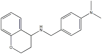 N-{[4-(dimethylamino)phenyl]methyl}-3,4-dihydro-2H-1-benzopyran-4-amine 结构式
