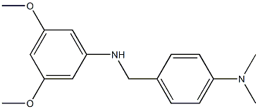 N-{[4-(dimethylamino)phenyl]methyl}-3,5-dimethoxyaniline 结构式
