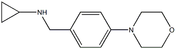 N-{[4-(morpholin-4-yl)phenyl]methyl}cyclopropanamine 结构式