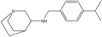 N-{[4-(propan-2-yl)phenyl]methyl}-1-azabicyclo[2.2.2]octan-3-amine 结构式