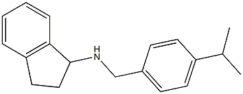 N-{[4-(propan-2-yl)phenyl]methyl}-2,3-dihydro-1H-inden-1-amine 结构式