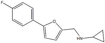 N-{[5-(4-fluorophenyl)furan-2-yl]methyl}cyclopropanamine 结构式