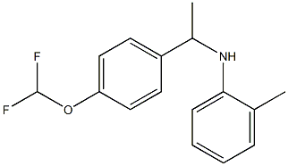 N-{1-[4-(difluoromethoxy)phenyl]ethyl}-2-methylaniline 结构式