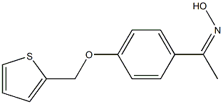 N-{1-[4-(thiophen-2-ylmethoxy)phenyl]ethylidene}hydroxylamine 结构式