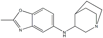 N-{1-azabicyclo[2.2.2]octan-3-yl}-2-methyl-1,3-benzoxazol-5-amine 结构式