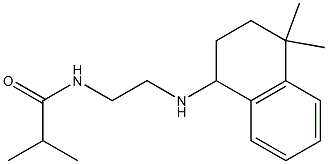 N-{2-[(4,4-dimethyl-1,2,3,4-tetrahydronaphthalen-1-yl)amino]ethyl}-2-methylpropanamide 结构式