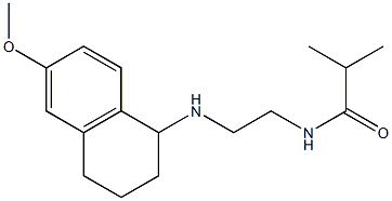 N-{2-[(6-methoxy-1,2,3,4-tetrahydronaphthalen-1-yl)amino]ethyl}-2-methylpropanamide 结构式