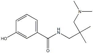 N-{2-[(dimethylamino)methyl]-2-methylpropyl}-3-hydroxybenzamide 结构式