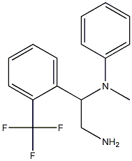 N-{2-amino-1-[2-(trifluoromethyl)phenyl]ethyl}-N-methylaniline 结构式