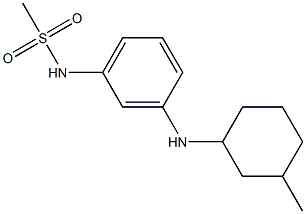 N-{3-[(3-methylcyclohexyl)amino]phenyl}methanesulfonamide 结构式