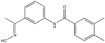 N-{3-[1-(hydroxyimino)ethyl]phenyl}-3,4-dimethylbenzamide 结构式