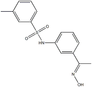 N-{3-[1-(hydroxyimino)ethyl]phenyl}-3-methylbenzene-1-sulfonamide 结构式